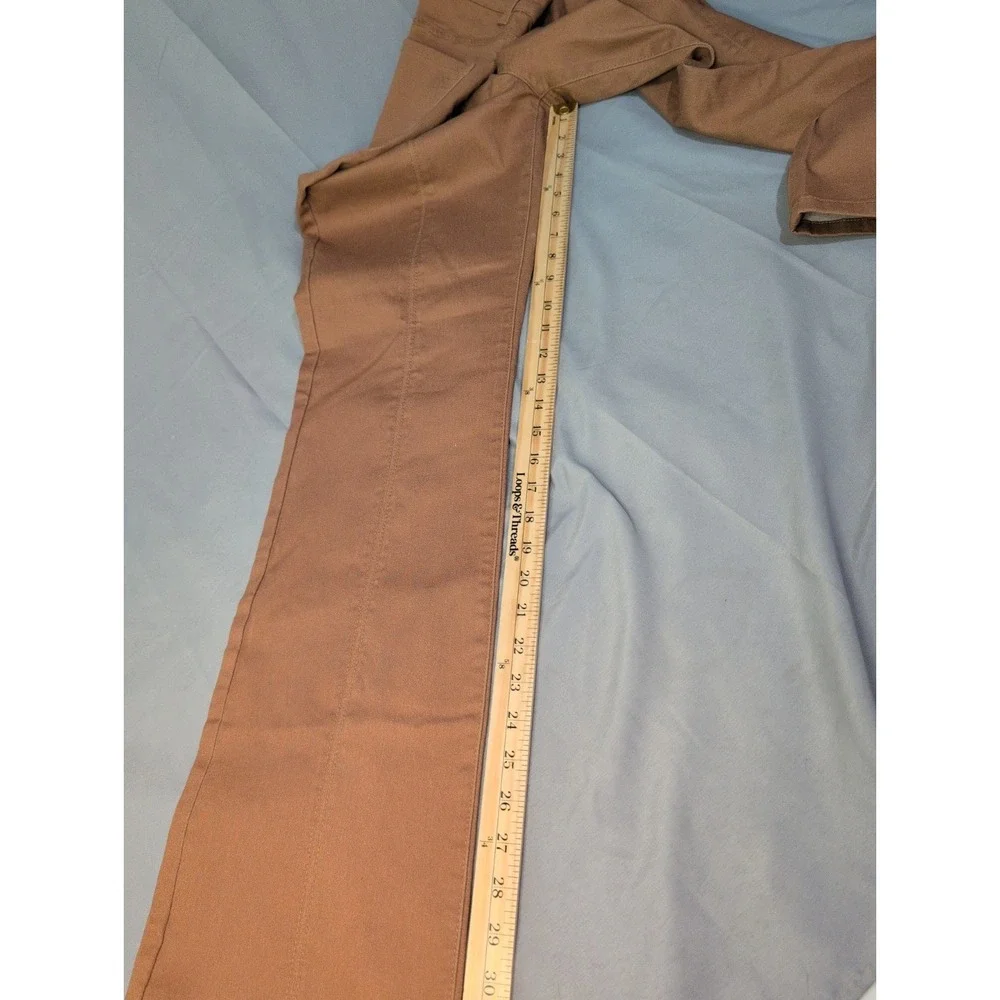 DG2 by Diane Gilman Rust Brown Pants Stretch Boot-Cut Women's Jeans Size 12T NWT